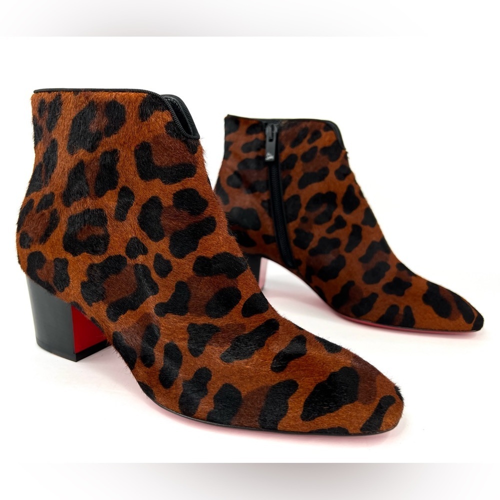 Christian Louboutin Disco 70s Leopard Pony Hair So Kate Marmada Boot Size EU 35